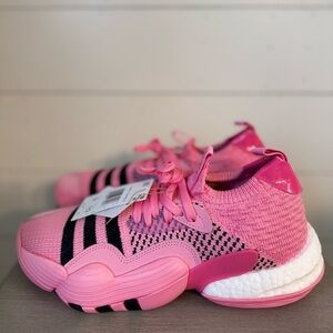 Adidas Trae Young 2 Men Basketball Shoes Bliss Pink Black US Men 9 Women 10